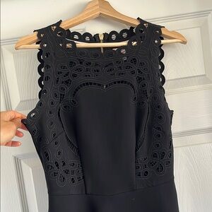Ted Baker Black Sleeveless Cutout Mini Dress